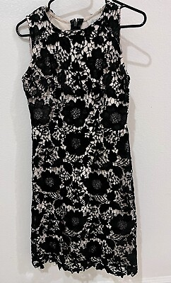 #ad Beige By Eci Black Lace Slim Dress In Size 0 $12.37