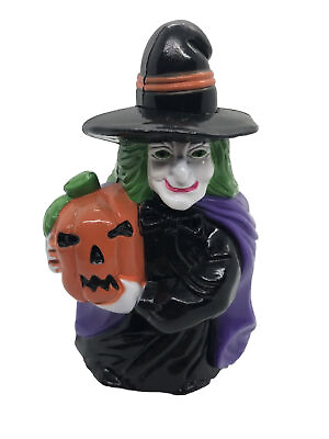 #ad Vintage Small Halloween Rolling Wheel Wind Up Witch Pumpkin Scary Creepy 80s 90s $124.99