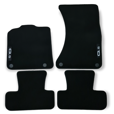 #ad Car Floor Mats Velour For Audi Q5 Waterproof Black Carpet Rugs Auto Liners New $48.84