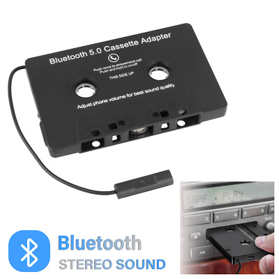 #ad 1X Bluetooth 5.0 Car Audio Stereo Sound Cassette Tape Adapter MP3 Hands Free Aux $13.88