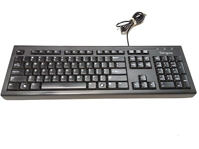 #ad Targus AKB30USZ Black USB Standard Size Keyboard K1 $3.99