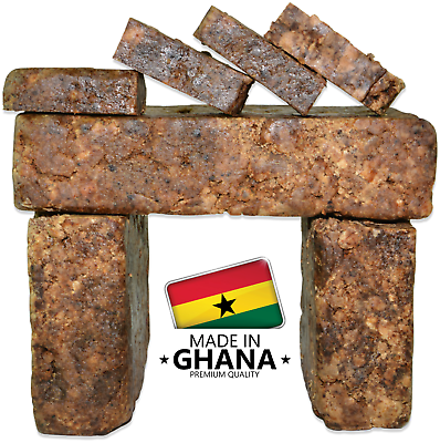 #ad Raw African Black Soap Bar 100% Pure Natural Organic From Ghana Bulk Wholesale $6.75