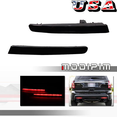 #ad Euro Style Red LED Bumper Reflectors Rear Fog Lights For 2011 2015 Ford Explorer $24.99