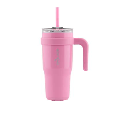 Vacuum Insulated Stainless Steel Cold1 24 fl oz. Tumbler Mug with 3 Way Lid Str $15.88