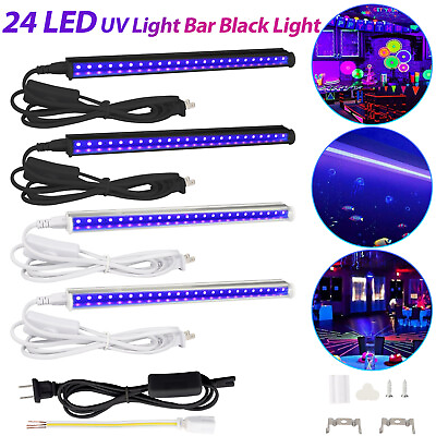 #ad US Plug UV Light Bar Black Light Fixtures Ultraviolet Lamp Strip DJ Party Club $12.98