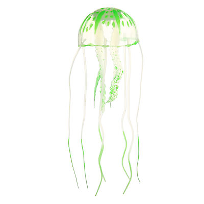 #ad Fish Tank Silicone Jellyfish Decor Fluorescent Jellyfish Glow Ornament 2.3quot;x5.9quot; $10.29