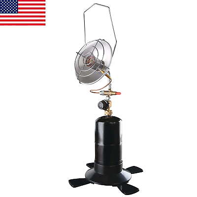 #ad Portable Outdoor Propane Radiant Heater Metal Dish W Carry Handle Camp Fishing $65.22