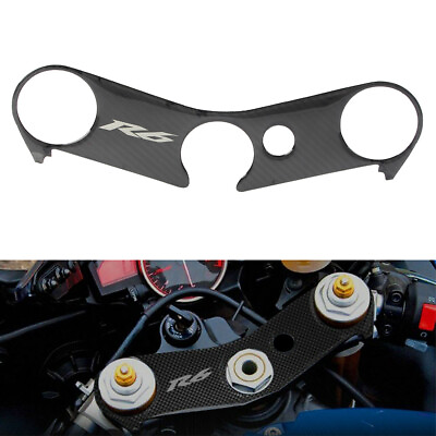 #ad For Yamaha YZF R6 06 17 Carbon Fiber Look Handle Yoke Cover Protection Sticker $13.24