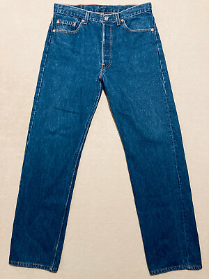 #ad Vintage Levi’s 501 Jeans 34x32 Fits 32x31 Fuzzy Neppy 90s USA Made EUC $79.99