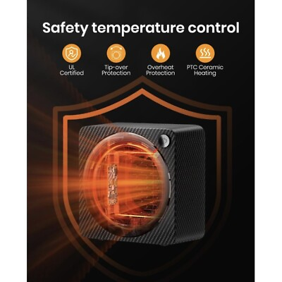 #ad #ad Space Heater 500W Energy Efficient Indoor PTC Ceramic Fast Heating Electric Mini $26.99