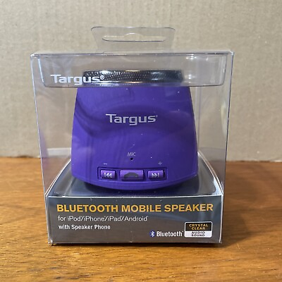 #ad Targus Bluetooth Mobile Speaker iPod iPhone iPad Android Speaker Phone Purple $10.38