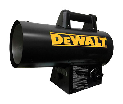 #ad DeWalt 60000 Btu h 1500 sq ft Forced Air Propane Portable Heater $118.37