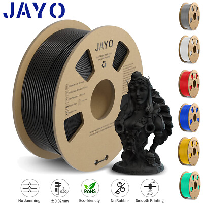 #ad BUY 10 PAY 6 JAYO PLA Meta PETG PLA SILK ABS 3D Printer Filament 1.75mm 1.1KG $14.49