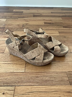 #ad Women#x27;s Shoes Kork Ease AVA Platform Wedge Sandals Comfort Natural Cork Size 7 $9.88