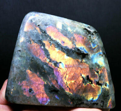 #ad 1.73lb Polished Rainbow Flash Labradorite Spectrolite Freeform Reiki Stone $47.99