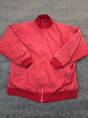 #ad VINTAGE Current Seen Jacket Mens Large Red Sun Faded 80s 90s Y2K Minimalist $19.95