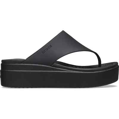 #ad Crocs Women#x27;s Sandals Brooklyn Platform Flip Flops Wedge Sandals for Women $32.99