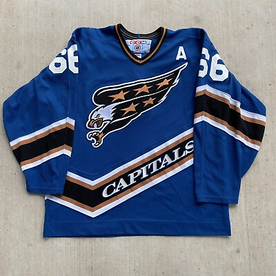 #ad Vintage Washington Capitals hockey jersey CCM #66 Large $80.00