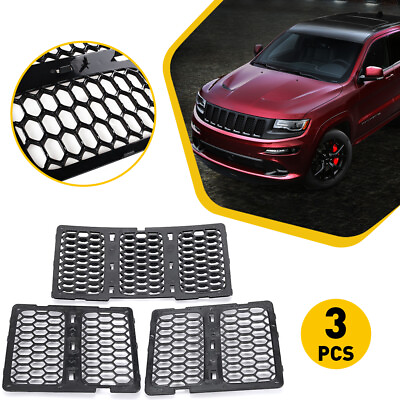 #ad For Jeep Grand Cherokee 2014Black Honeycomb Mesh Insert Grille Accessories Trim $32.69
