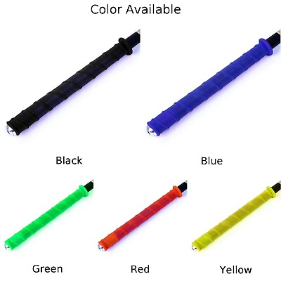 #ad Blue Silicone Fishing Rod Grip Wrap Strap Memory Keel Strong Insulation $11.09