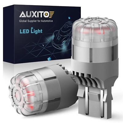 #ad AUXITO 7443 Red LED Bulb Brake Tail Stop Parking Light 7440 Bright Lamp EXC $12.34