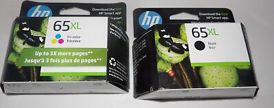 #ad Genuine HP 65XL Black amp; Color Ink Cartridges Dated 2025 New 65 XL $47.77