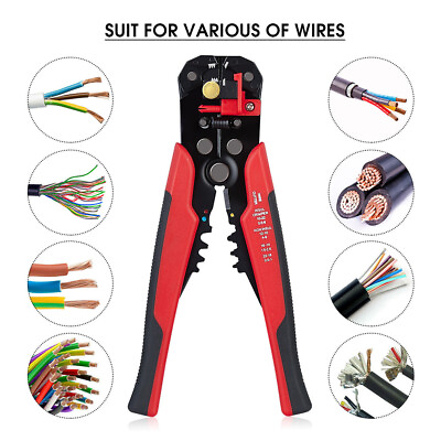 #ad Wire Stripper cutter crimper tool 8quot; Self Adjusting Insulation $20.37