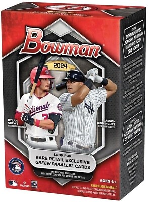 #ad 2024 Bowman Baseball Factory Sealed Blaster Box In Hand Factory Sealed $31.97