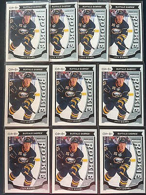 #ad Lor of 10 Jack Eichel 2015 16 Upper Deck O Pee Chee Marquee Rookies RC Cards $49.99