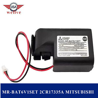 #ad US FAST MR BAT6V1SET 2CR17335A MITSUBISHI Replacement Battery $13.69