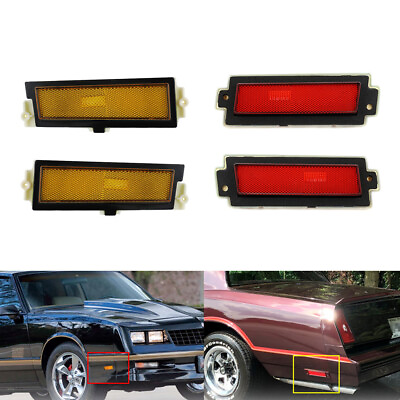 #ad 4pcs For 1981 1988 Monte Carlo Front Rear Side Marker Lights Assemblies w o Bulb $45.21
