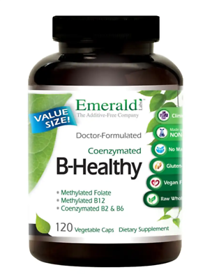 #ad Emerald Labs B Healthy L 5 Methyltetrahydrofolate 5 MTHF Coenzymated 120 Capsule $39.99