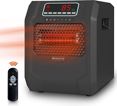 #ad Electric Space Heater Portable Heater with Remote Six Infrared Quartz Heat Ele $116.99