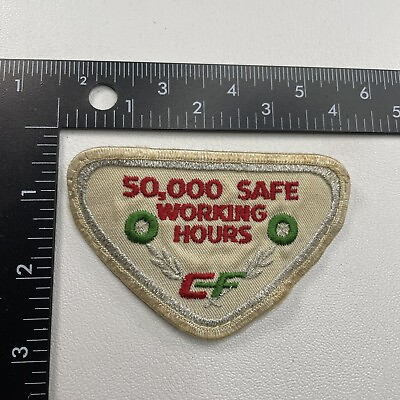 #ad 50000 SAFE WORKING HOURS CF Consolidated Freightways Trucker Patch 09N8 $6.99