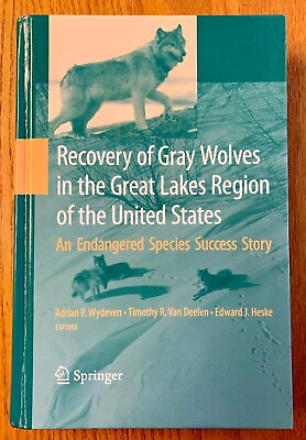 #ad Recovery of Gray Wolves in Great Lakes Region of US Endangered Species Manage HC $54.95