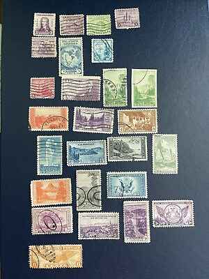 #ad US Used 26 Stamps 1933 1935 VF See Photos $8.00