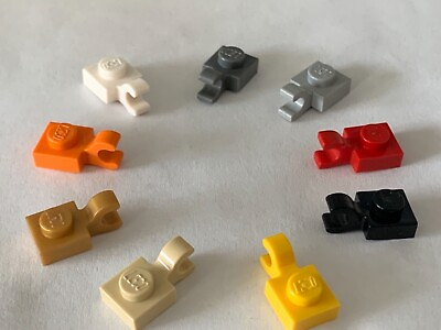 #ad LEGO Parts 6019 61252 6pcs Plate Modified 1x1 w Clip Horizontal Choose Color $0.99
