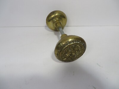 #ad Vtg Old Man Winter Face Brass Door Knobs Pair Set Ready to Use Rare $199.00