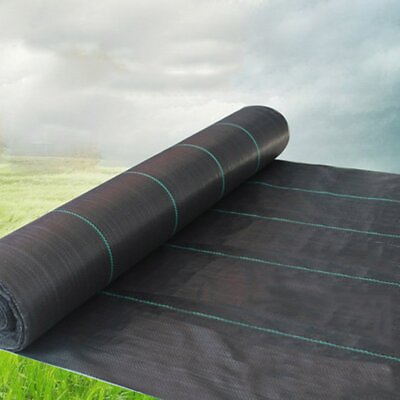 #ad 3×300FT Weed Fabric Ground Cover Membrane Sheet Garden Landscape 3.2oz $45.79