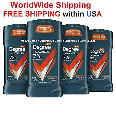 #ad 8 Stick Degree Advance Antiperspirant Deodorant Adventure 72 H Sweat Odor Protec $36.49