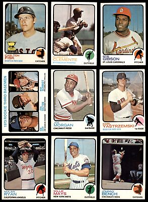#ad 1973 Topps Baseball Complete Set 5.5 EX $3620.00