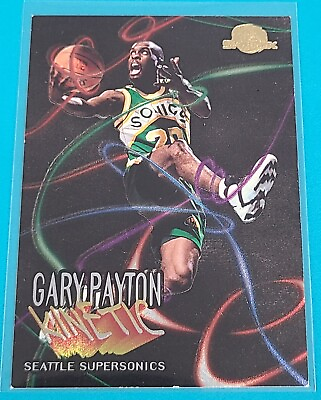 #ad 1995 96 SkyBox Premium Kinetic #K9 Gary Payton Seattle BASKETBALL Card C1 $2.99