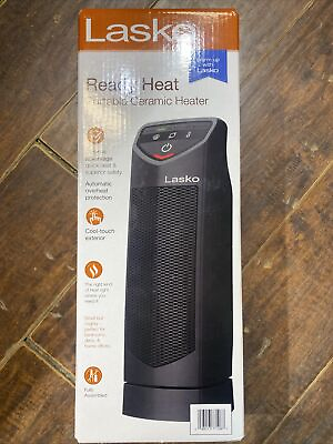 #ad Lasko 1500W 14quot; Personal Oscillating Ceramic Electric Tower Space Heater NEW $41.39
