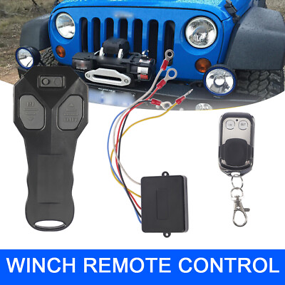 #ad Wireless Winch Remote Control Kit DC12V Switch Handset for Jeep ATV SUV Truck✅✅ $15.99