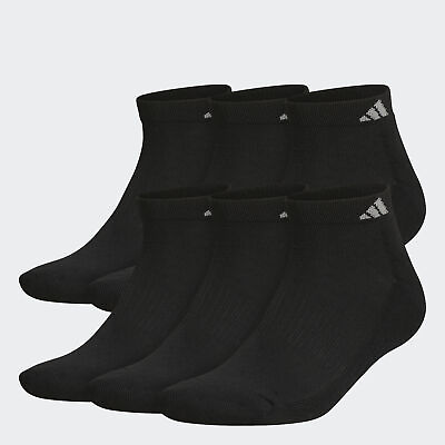 #ad adidas men Athletic Cushioned Low Cut Socks 6 Pairs $22.00