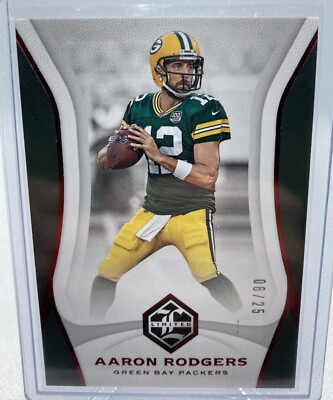 #ad Aaron Rodgers 2018 Limited Ruby Spotlight parallel ##x27;d 25 Green Bay Packers $8.99