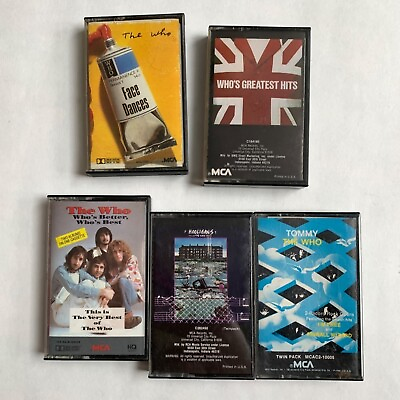 #ad The Who Cassette Tapes Lot of 5 $29.95