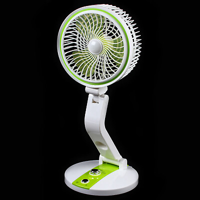 #ad 180° Solar Powered Portable Fan Desk Cooling USB Fan Cell Cooler Outdoor amp; Light $23.01
