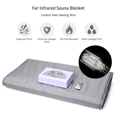 #ad New Infrared Sauna Blanket Body Care Portable Body Shape Slimming Care Device $95.99