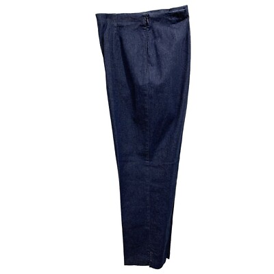 #ad Medium Bob Mackie Wearable Art Women#x27;s New Side Zip Jeans Denim Dress Pants $29.00